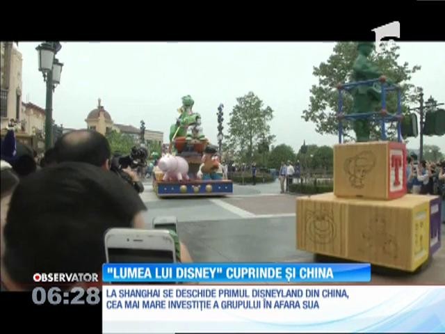 &rdquo;Lumea Disney&rdquo; cuprinde și China. Complexul a costat 5,5 miliarde de dolari