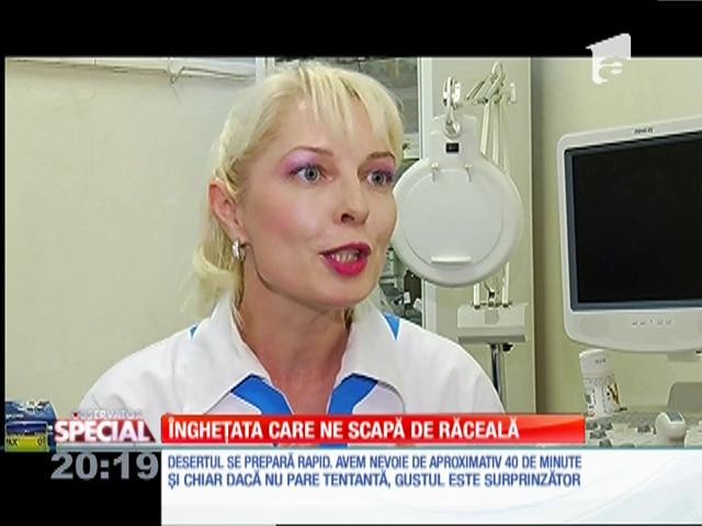 SPECIAL! &Icirc;ngheţata care ne scapă de răceală