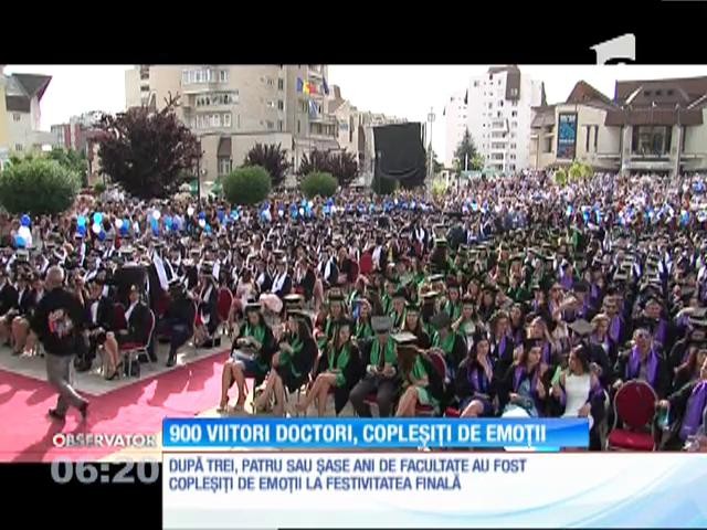 Emoţii greu de stăp&acirc;nit pentru 900 de viitori medici, la T&acirc;rgu Mureş.