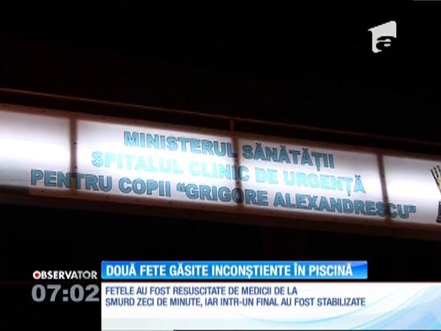 Clipe de coşmar la un ştrand, &icirc;n zona Străuleşti din Capitală. Două fete de 12 şi 16 ani au fost găsite inconştiente &icirc;n apă