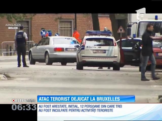 Atac terorist dejucat la Bruxelles