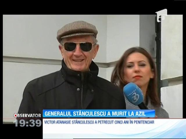 Generalul Stănculescu,  cel care a pronunţat ordinul pentru &icirc;mpuşcarea soţilor Ceauşescu, a murit la azil