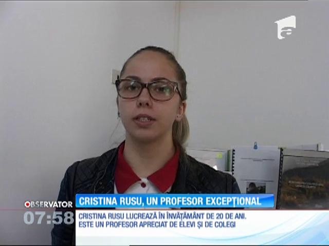 Cristina Rusu, &icirc;n etapa finală a campaniei naţionale "Liga Profesorilor Excepţionali"