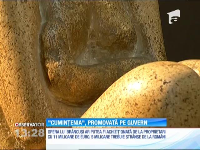 Faţada Palatului Victoria, acoperită de &ldquo;Cuminţenia Păm&acirc;ntului&rdquo;