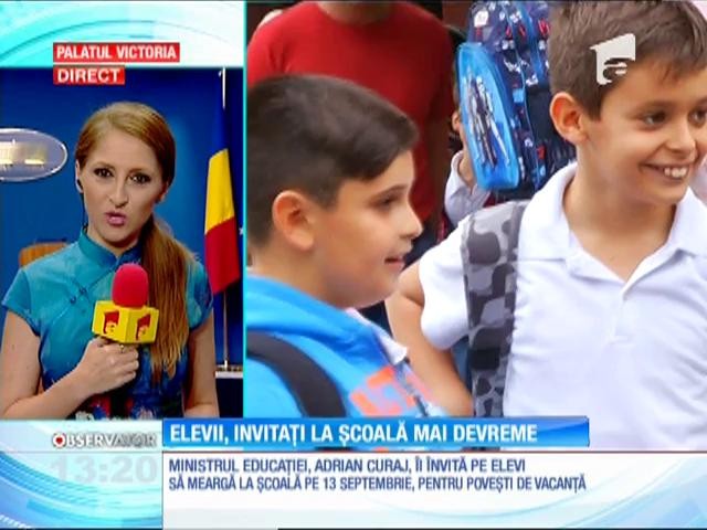 Elevii ar putea &icirc;ncepe şcoala pe 12 septembrie