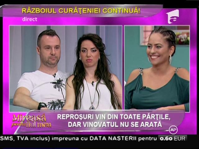 Războiul curăţeniei continuă în Casa Mireselor!  Cătălin: "De trei zile, Tatiana a lăsat un castron în grădină!"