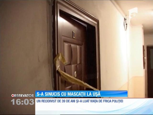 Un recidivist s-a sinucis de frica poliției