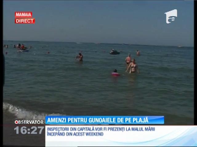 Amenzi pentru gunoaiele de pe plajă