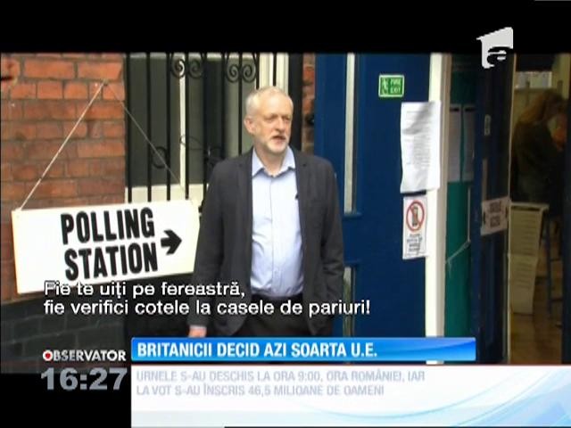 Britanicii decid dacă Regatul Unit iese din Uniunea Europeană