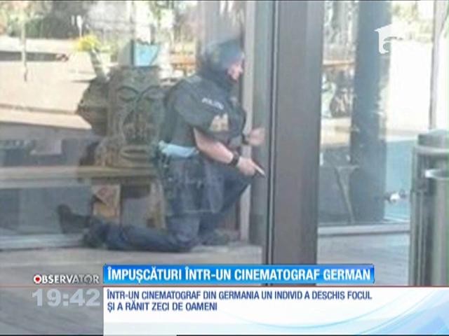 &Icirc;ntr-un cinematograf din Germania un individ a deschis focul și a rănit zeci de oameni