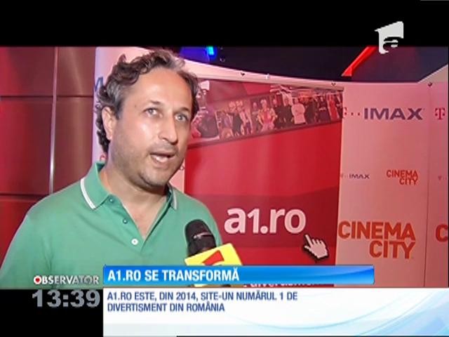 A1.ro se transformă! Site-ul numărul 1 de divertisment din Rom&acirc;nia va avea o nouă prezentare