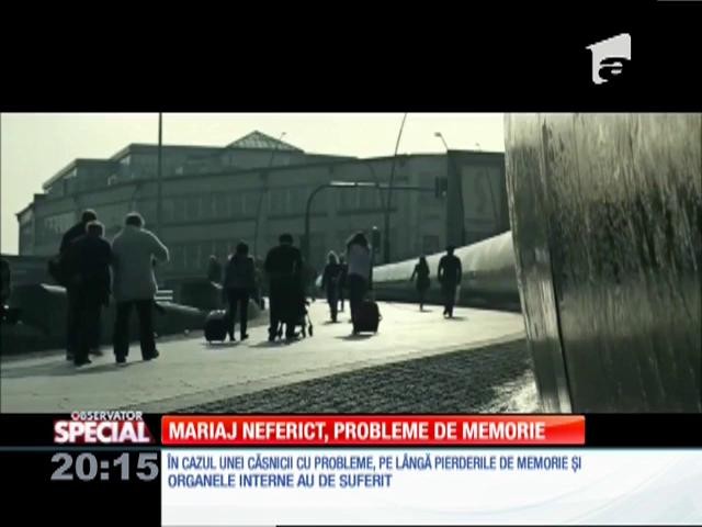 Special! Mariajul nefericit creează probleme de memorie
