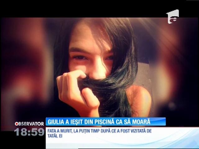 Giulia, copila scoasă fără suflare din piscină, a fost adusă acasă &icirc;n sicriu