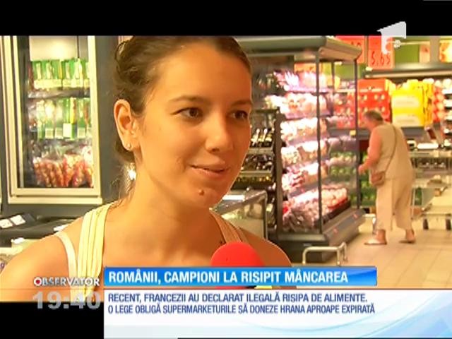 Rom&acirc;nii sunt campioni la risipit m&acirc;ncarea