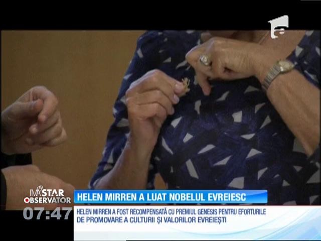 Actriţa britanică Hellen Mirren a primit Premiul Genesis