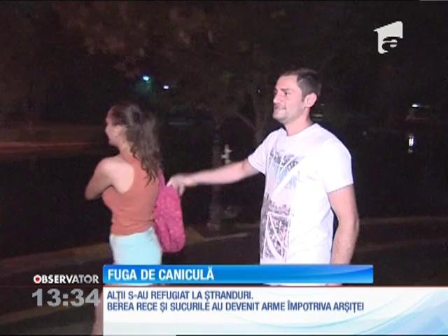 &Icirc;n toată ţara, oamenii au căutat să fugă din calea arşiţei