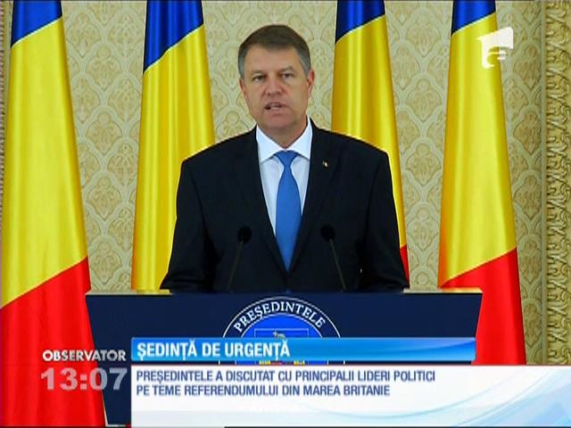 Klauss Iohannis a convocat liderii principalelor partide la o ședință