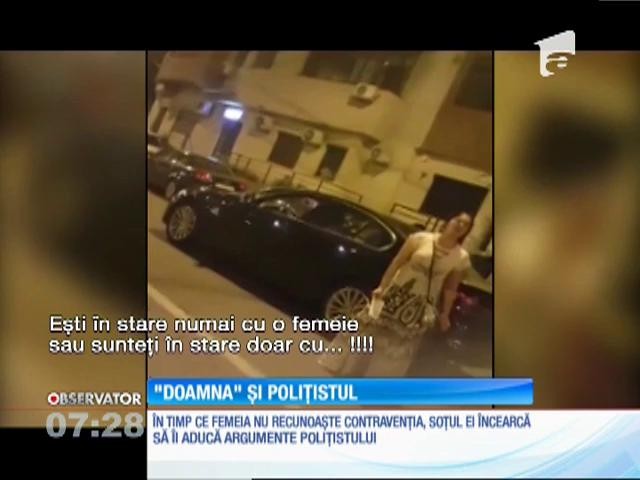 Discuții aprinse &icirc;ntre polițiști și o femeie de etnie rromă