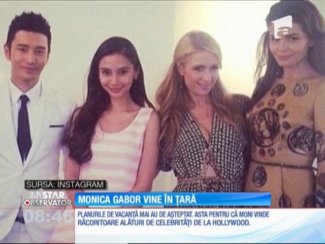 Monica Gabor se &icirc;ntoarce &icirc;n Rom&acirc;nia pentru a-și vizita fiica