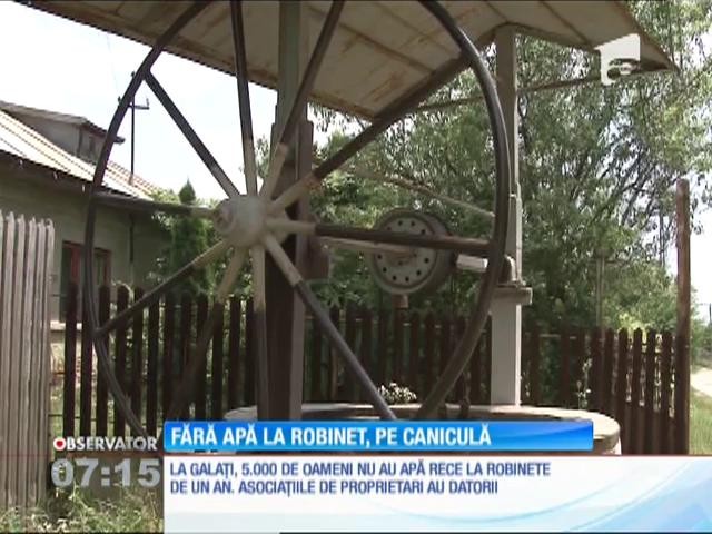 &Icirc;n localitatea Valea Călugărească, oamenii nu mai au apă de trei zile