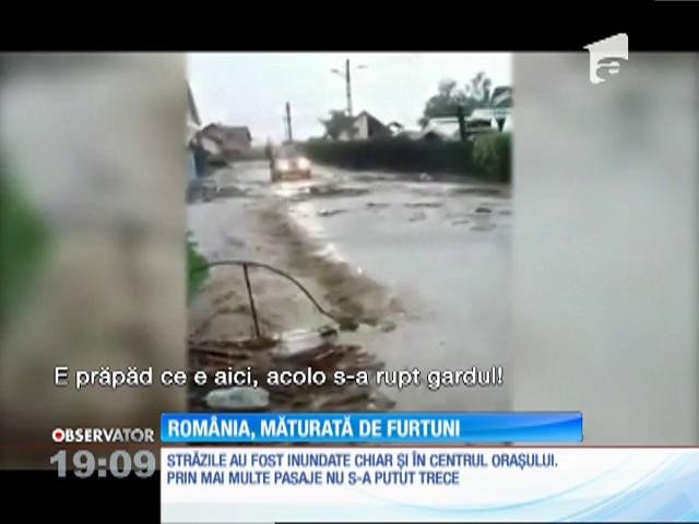 Rom&acirc;nia a fost măturată de furtuni și vijelii