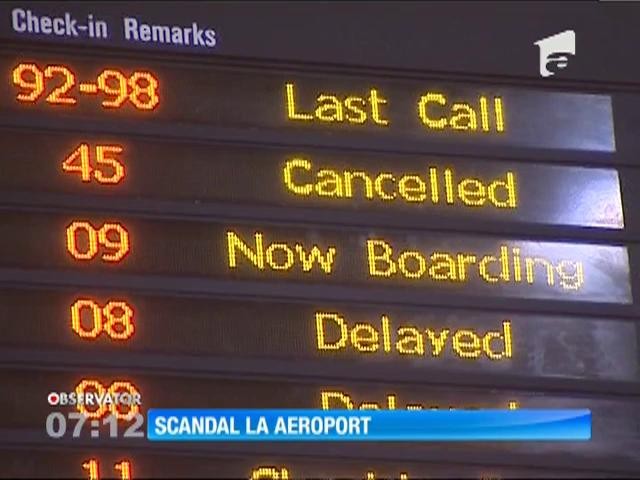 Peste 200 de rom&acirc;ni care aveau avion la Roma, au așteptat ore &icirc;n șir &icirc;n aeroport