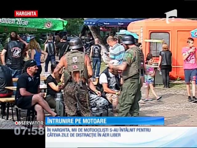 &Icirc;n Harghita, mii de motocicliști s-au &icirc;nt&acirc;lnit pentru c&acirc;teva zile de distracție &icirc;n aer liber