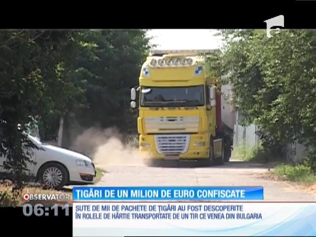 Polițiștii de frontieră din Constanța au confiscat țigări &icirc;n valoare de un milion de euro