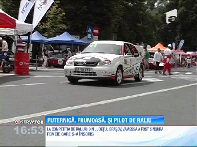 Vanessa este puternică, frumoasă și pilot de raliu
