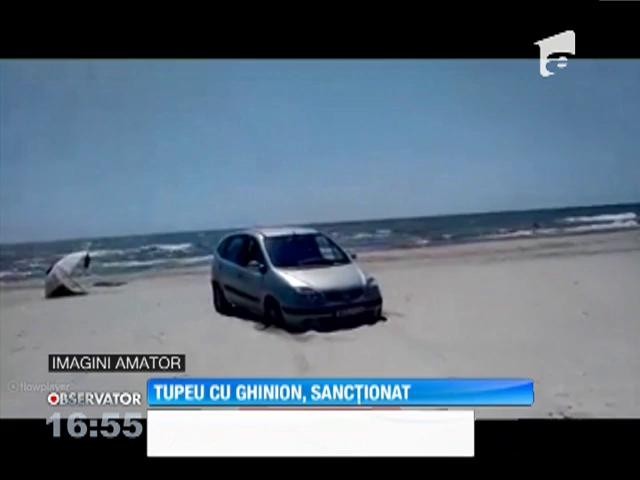 A intrat cu maşina pe plajă, &icirc;n Vadu şi a primit o amendă de 20.000 de lei