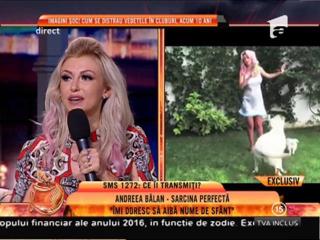 Andreea Bălan a aflat SIGUR ce va avea și s-a hotărât și asupra numelui: “Vreau să aibă două nume. Mă gândesc serios la…”