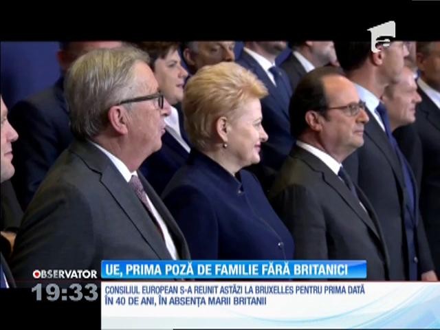 Pentru prima dată &icirc;n mai mult de 40 de ani, Consiliul European s-a reunit fără Marea Britanie