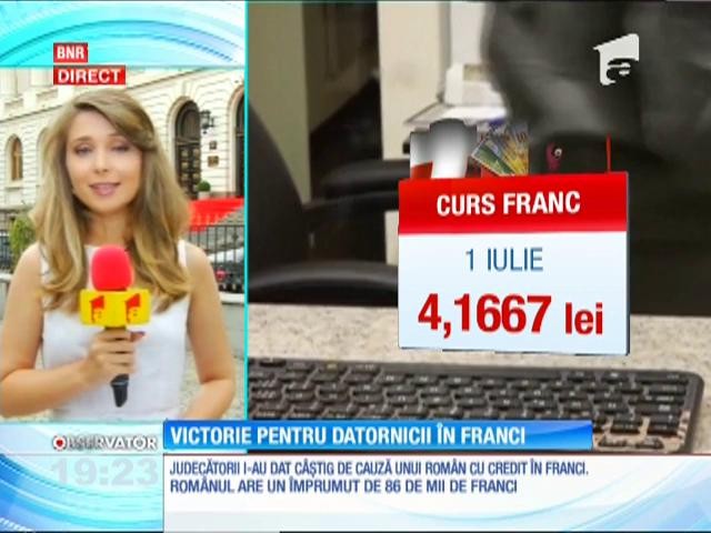 Victorie pentru clienţii cu credite &icirc;n franci elveţieni
