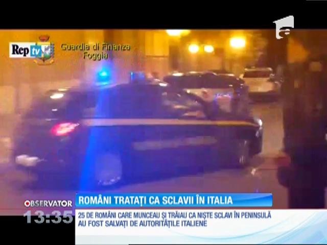 Muncitori rom&acirc;ni, trataţi că nişte sclavi &icirc;n Italia