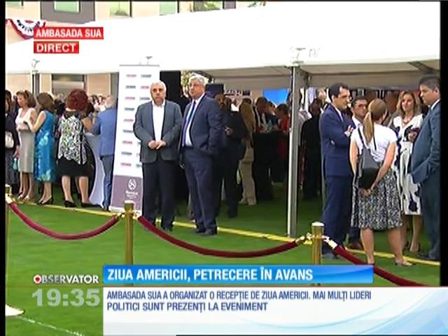 Ziua Independenţei, sărbătorită &icirc;n avans de Ambasada SUA