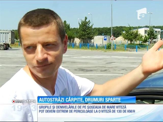 Puţinii kilometri de autostradă din Rom&acirc;nia sunt plini de capcane
