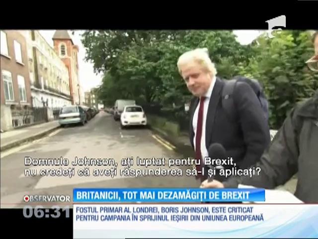 Tot mai mulţi britanici sunt dezamăgiţi de rezultatul referendumului pe tema Brexit