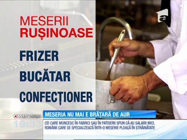 &Icirc;n Rom&acirc;nia, meseriaşii sunt pe cale de dispariţie