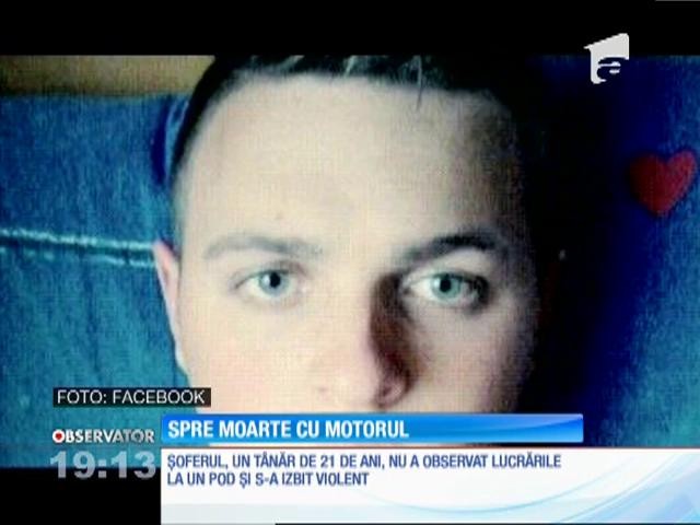 Un t&acirc;năr motociclist a murit &icirc;ntr-un grav accident de circulaţie, pe un drum din Bistriţa-Năsăud