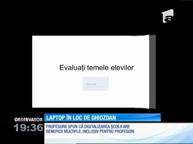 Laptopuri, &icirc;n loc de ghiozdane şi informaţie digitalizată