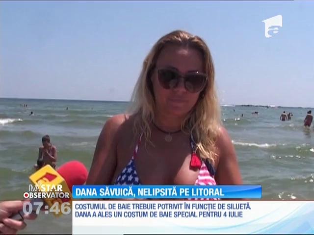 Dana Savuica, nelipsită pe litoral