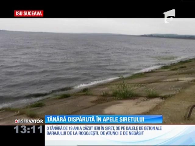 T&acirc;nără dispărută &icirc;n apele Siretului