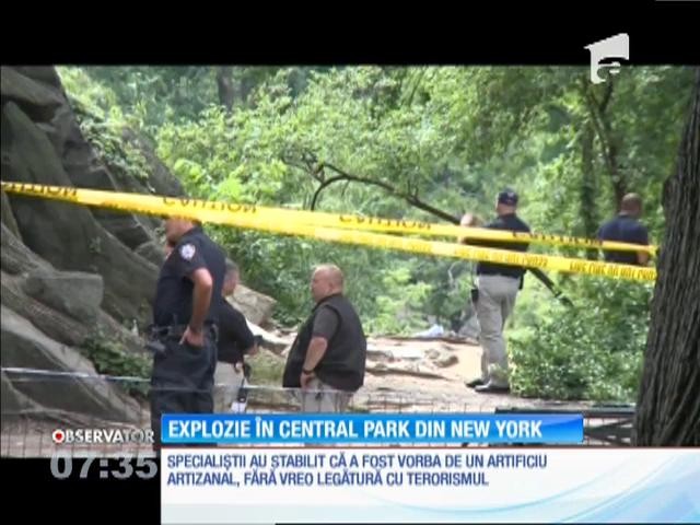 Explozie &icirc;n Central Park din New York. Un t&acirc;năr a fost grav rănit