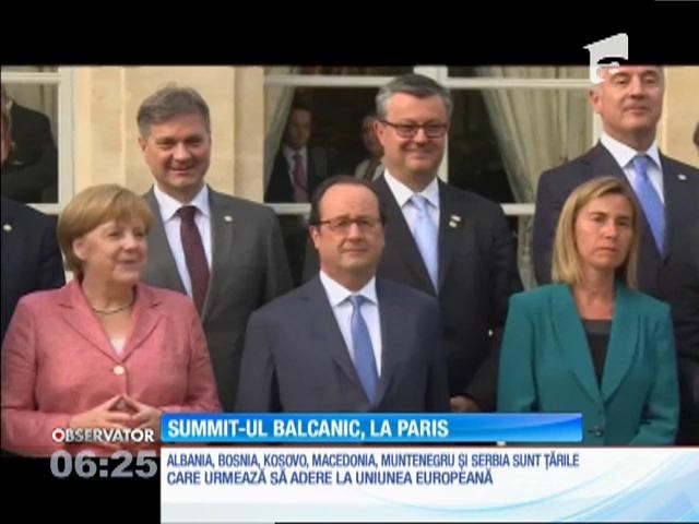 Liderii europeni s-au &icirc;nt&acirc;lnit cu reprezentanţii ţărilor balcanice, la Paris