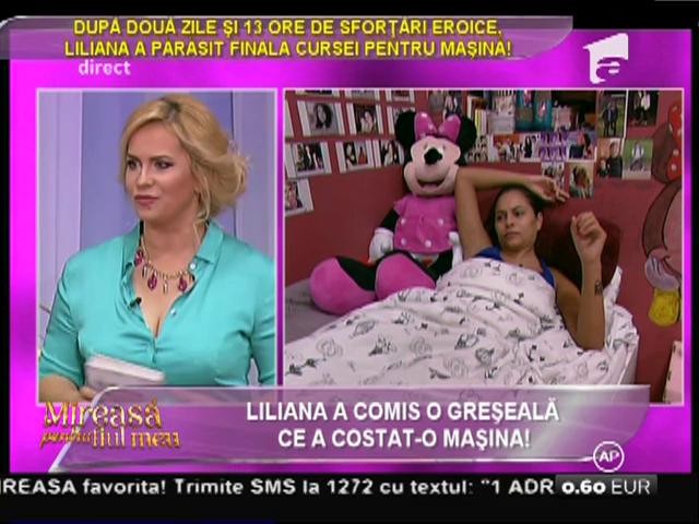 Liliana, eliminată din cursa pentru mașină &icirc;n urma unei greșeli