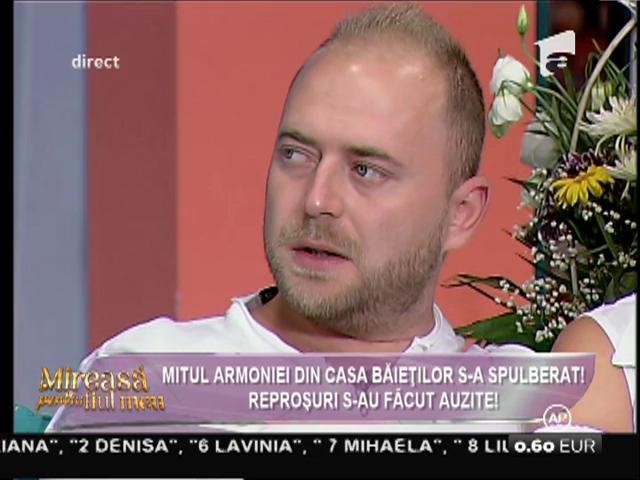 Noi ciocniri între băieţii din Casa Mireselor! Mitul armoniei s-a spulberat!