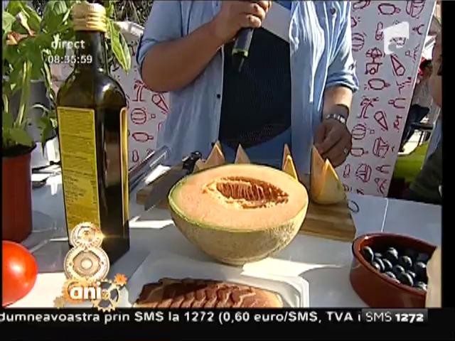 Prosciutto melone, un aperitiv ideal pentru o zi caniculară