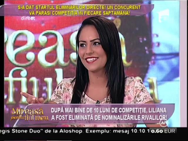 Liliana, pentru ultima oară &icirc;n platoul de la "Mireasă pentru fiul meu!"