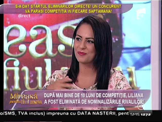 Liliana: "La &icirc;nceput l-am plăcut foarte mult pe Valentin"