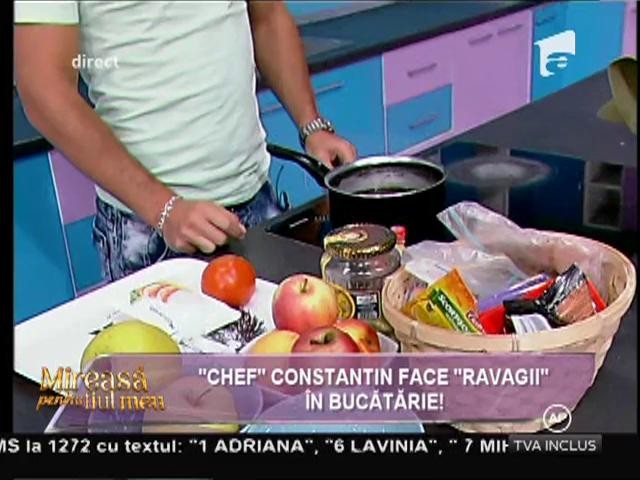 "Chef" Constantin face ravagii &icirc;n bucătărie!